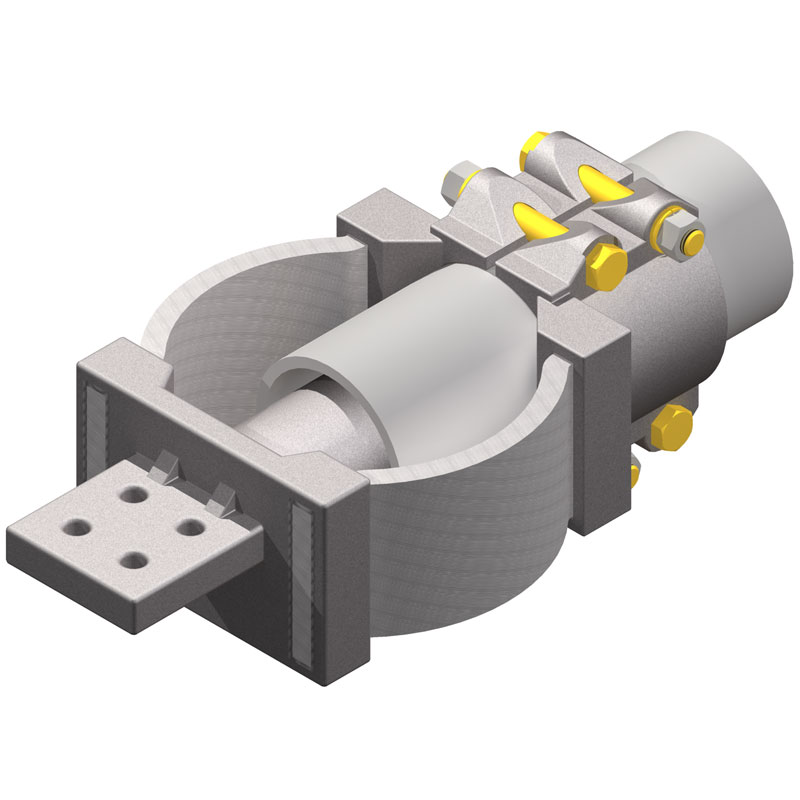 230 kV Aluminum Bolted Bus Pipe Expansion Terminal Connector