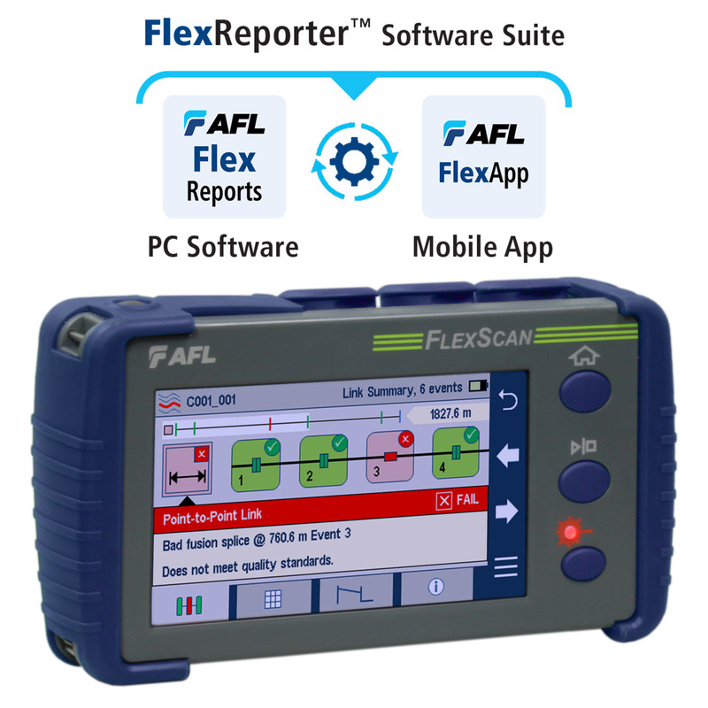 FlexScan FS200 OTDR with FlexApp