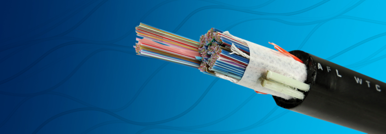 Un sistema de gestión de cables de red con cables y bandejas de