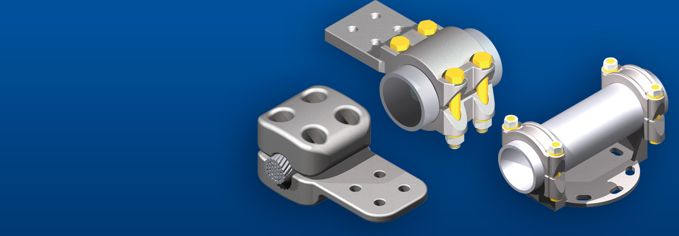 トランジットTRANSIT NEUTRAL BIRD terminal 230 kV Aluminum Bolted Bus Pipe Terminal Connectors