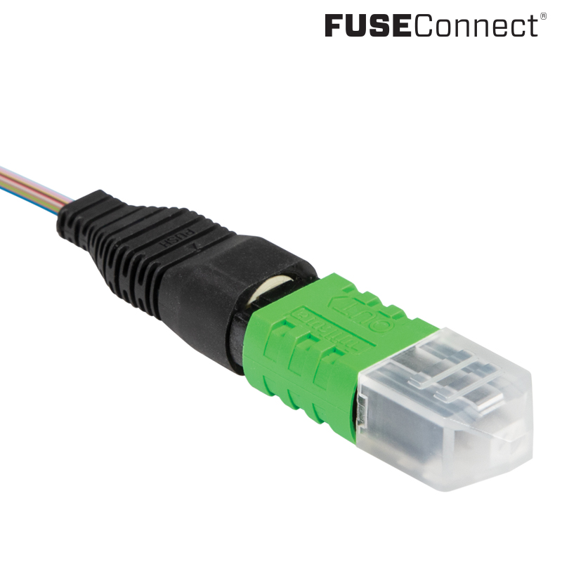 FUSEConnect� MPO Splice-On, Field-Installable Connectors with Heat Sleeve