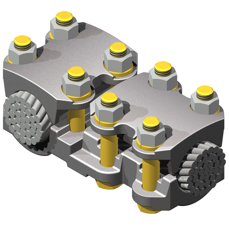 230 kV Aluminum Bolted Cable Tee Connectors
