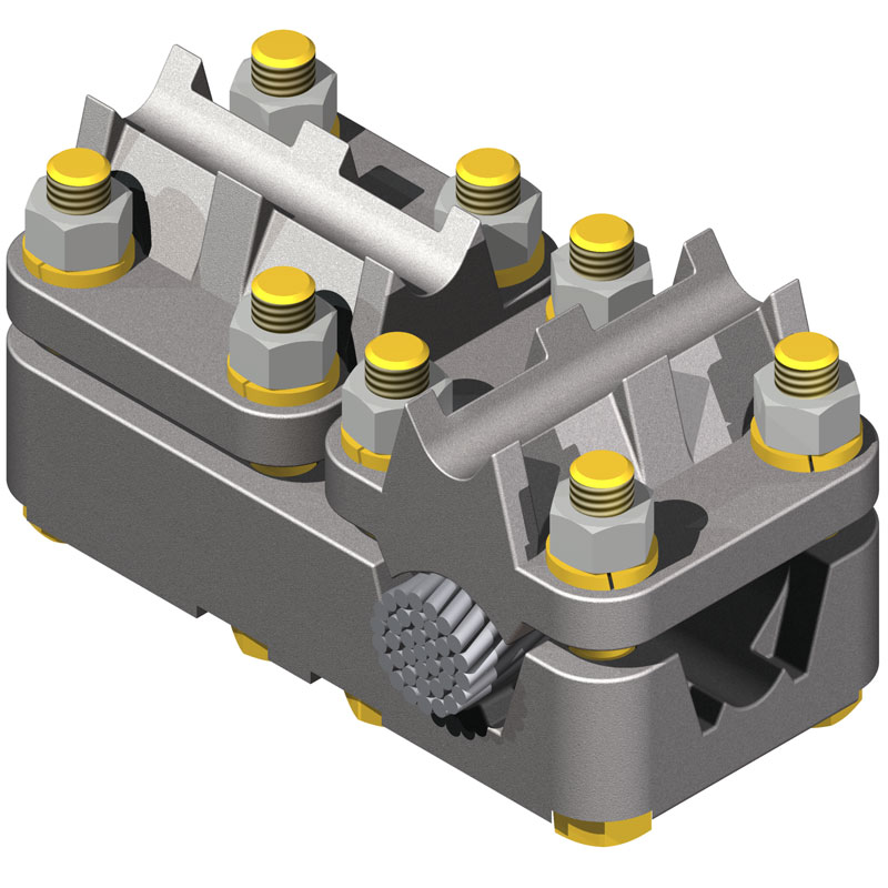 230 kV Aluminum Bolted Cable Couplers