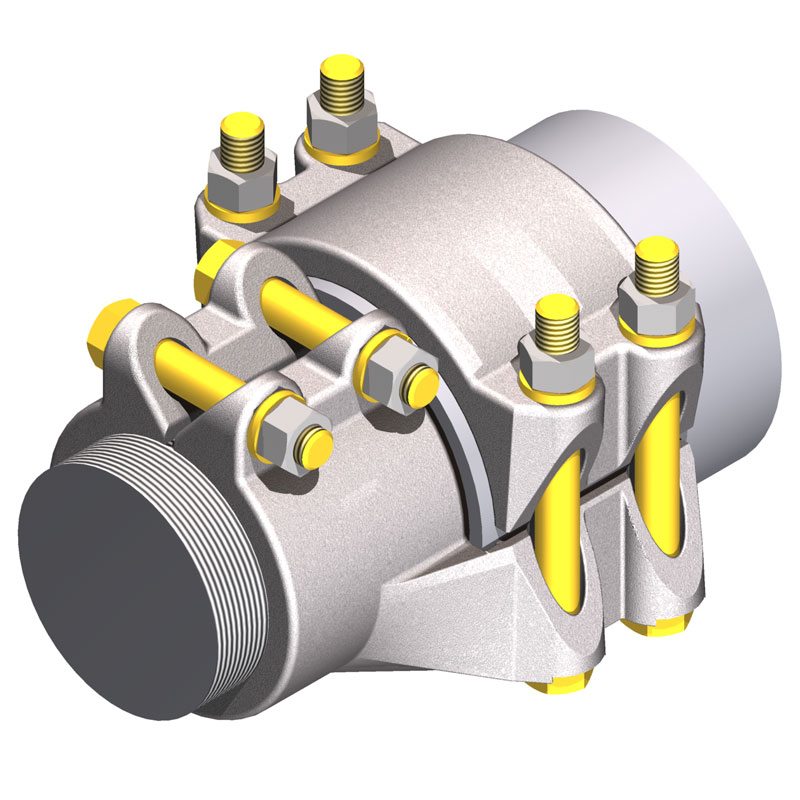 230 kV Aluminum Bolted Stud to Bus Pipe Connectors