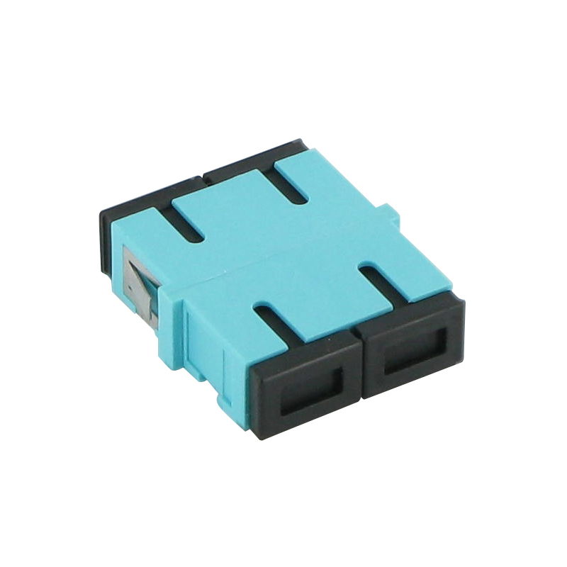 SC Multimode OM3 Duplex Adapter - Aqua