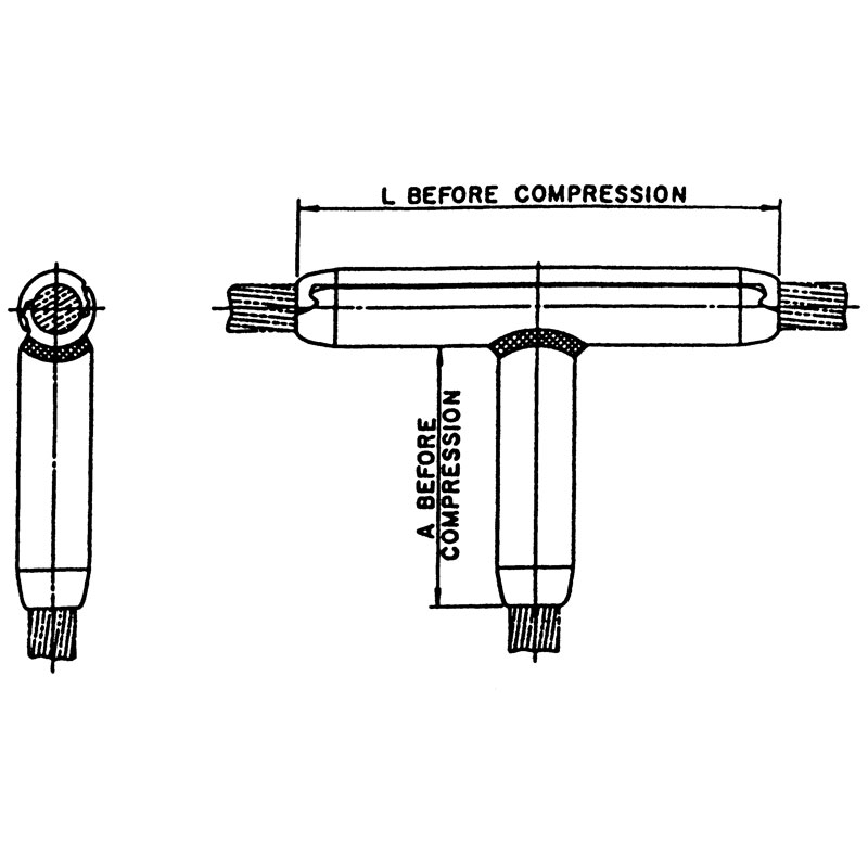 Quick Compress� Tee Connector for AAC Conductors