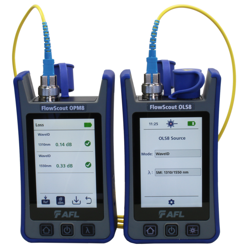 FlowScout OPM8 and OLS8 connected