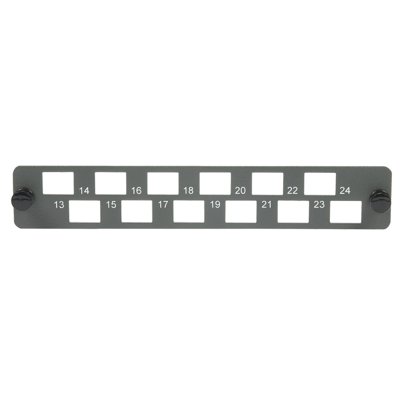 SC/LC Duplex 12 Port Panel 13-24DP Flat