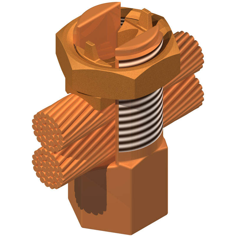 230 kV Bronze Bolted Copper Cable Parallel Clamp