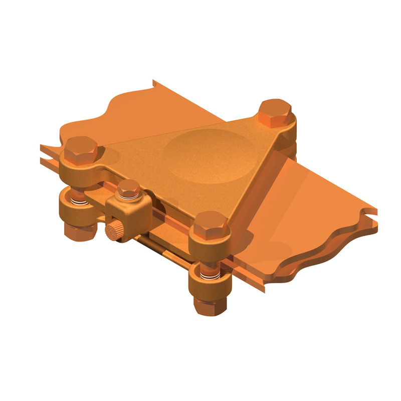 230 kV Bronze Bolted Bus Bar to Cable Tee Connector