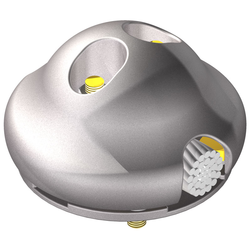 345 kV Aluminum Bolted Cable Bus Supports