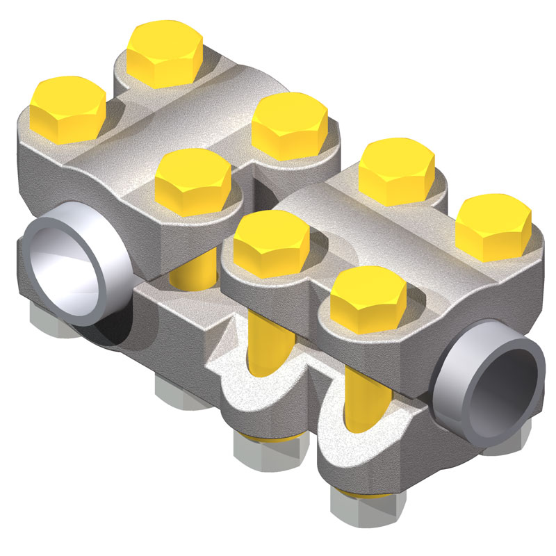 230 kV Aluminum Bolted Bus Pipe Tee Connectors
