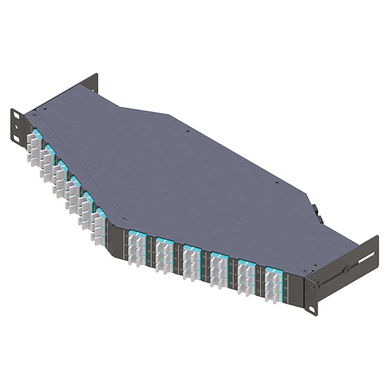 UltraSlim 1RU V-Panel BASE-8 with 144 Fibers