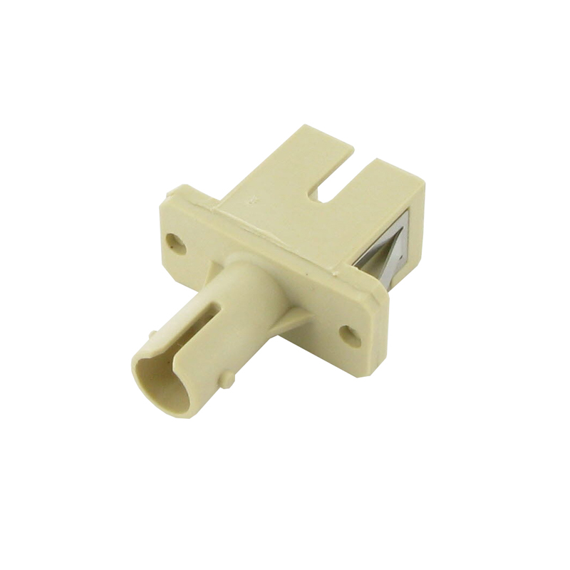 ST - SC Multimode Simplex Hybrid Adapter - Beige