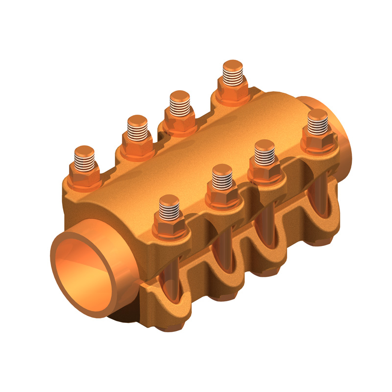 230 kV Bronze Bolted Copper Bus Pipe Couplers