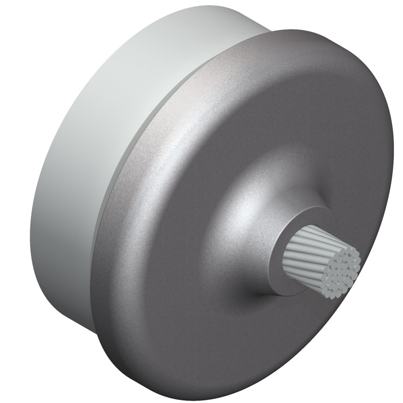 345 kV Aluminum Welded Bus Pipe to Cable Coupler