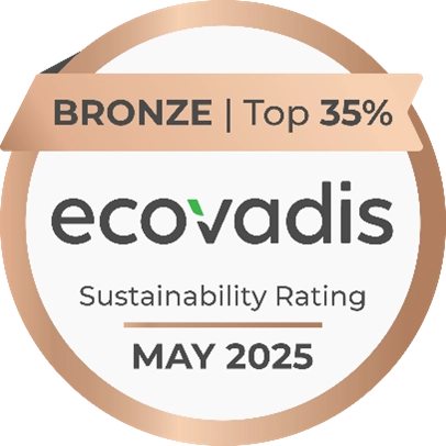 Ecovadis Logo Bronze Top 35% Sustainability Rating May 2025