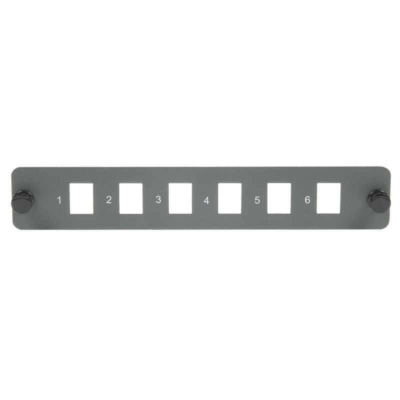 SC/LC Duplex 6 Port Panel 1-6HP Flat