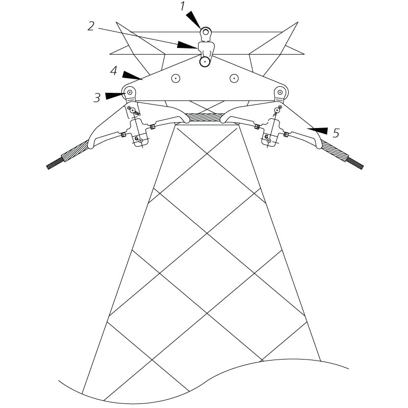 OPGW Double Suspension Lattice Tower Configuration Assemblies.jpg