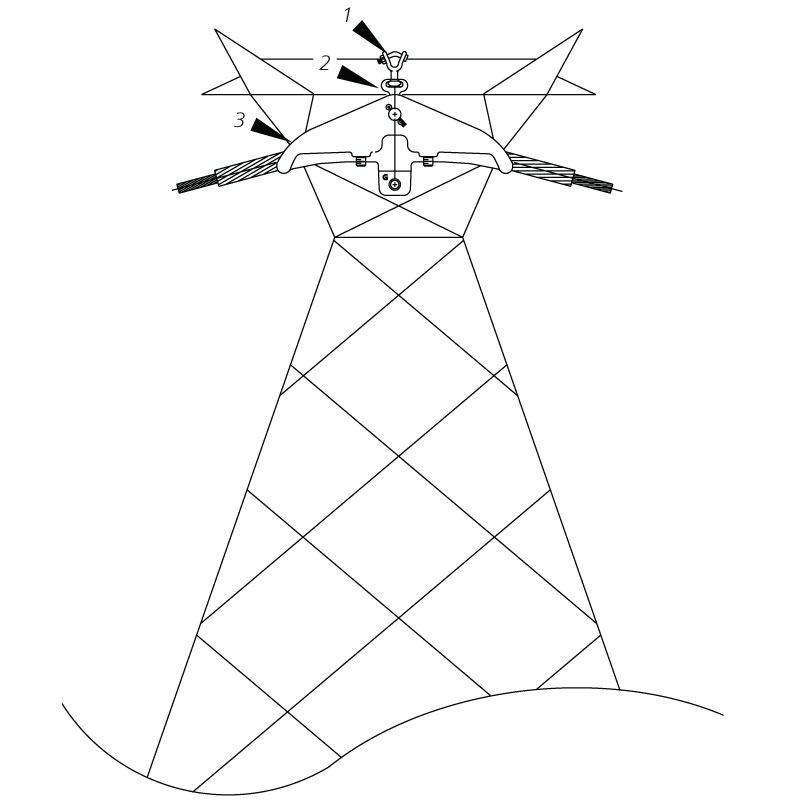 OPGW Single Suspension Lattice Tower Configuration Assemblies.jpg